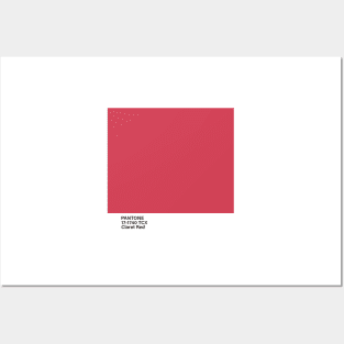 pantone 17-1740 TCX Claret Red Posters and Art